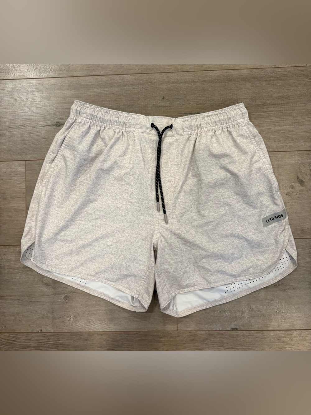 Legends Luka Shorts 5” Linerless Mens XL Gym Training Running Storm Heather